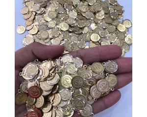 PINGENTE ANCORA DOURADA 13X10MM (DUZIA)