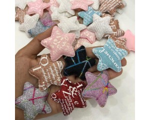 APLIQUE ESTRELA (SORTIDOS) KIT C/ 5 UNIDADES