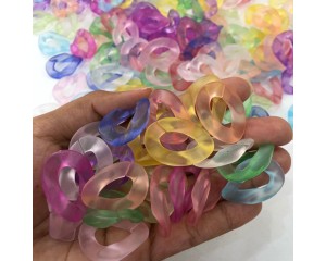 MIÇANGA ELO TRANSLUCIDA COLORIDA PCT C/ 10 G (APROXIMADAMENTE 7UN)