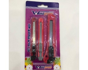 KIT ESTILETE C/ 3 UN ID:21926