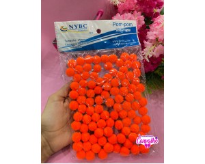 POMPOM 14MM COM 100 UNIDADES