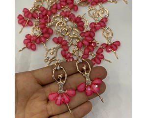 APLIQUE BAILARINA EM METAL (PCT C/ 2 UN)