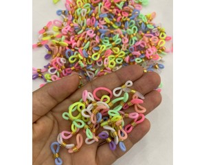 ARGOLA DE SILICONE COM MOLINHA PARA CORDAO DE OCULOS (PCT C/ 10 UN)