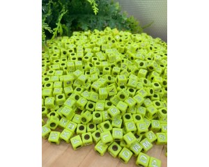 LETRAS SORTIDAS AMARELAS PCT COM 10 G