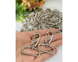 MOSQUETAO PRATA 3,0X4,5 CM PCT C/ 12 UNIDADES