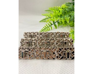 FECHO RETANGULAR PARA BOLSA PRATA 01 UN