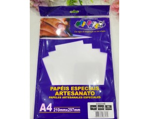 PAPEL COUCHE BRANCO A4 170 G/M² COM 50 FOLHAS