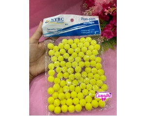 POMPOM 14MM COM 100 UNIDADES